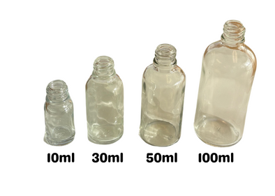 Clear Essential Oil Bottles