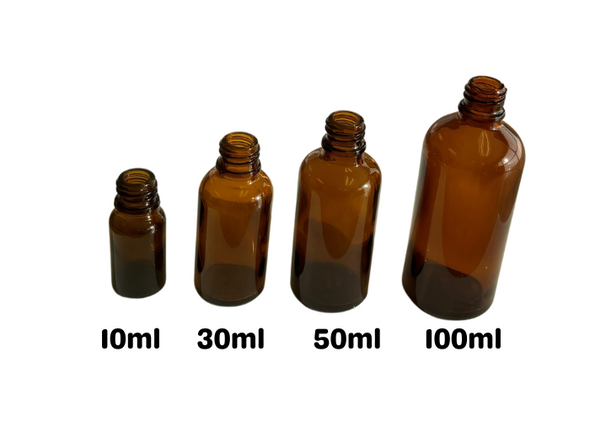 Amber Essential Oil Bottles