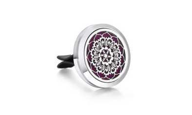 Car Aromatherapy Diffuser /Mandala / Vent Essential Oil Diffuser + 10 Pads